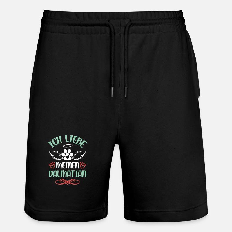 J’adore les anges dalmates - Short de jogging bio TRAINER Stanley/Stella unisexe - noir