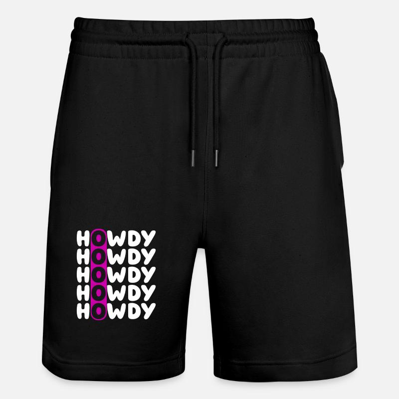 Howdy Repeat O Western Pattern - Short de jogging bio TRAINER Stanley/Stella unisexe - noir