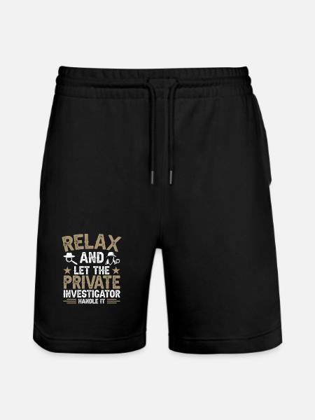 Privatdetektiv-Uniform-Kostüm - Stanley/Stella Unisex Bio Joggingshorts Trainer  - Schwarz