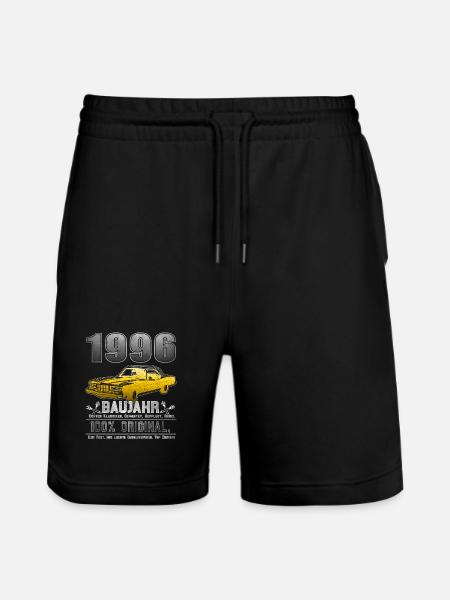 Limited edition 1996 - 30th Birthday Gift - Stanley/Stella Trainer Unisex Organic Jogging Shorts - black
