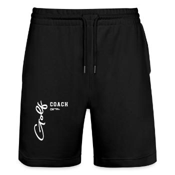 Golf Coach Classic Course Design for Instructors - Stanley/Stella Trainer Unisex Organic Jogging Shorts - black - Front - Nik (191cm) & Marisol (170cm)