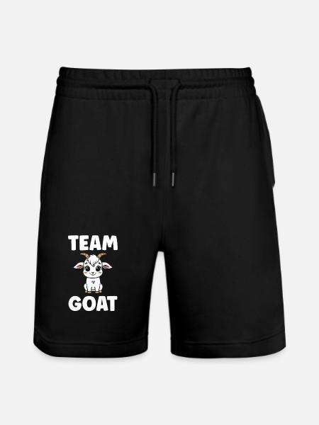 Team Goat Goat Cartoon - Stanley/Stella Trainer Unisex Organic Jogging Shorts - black