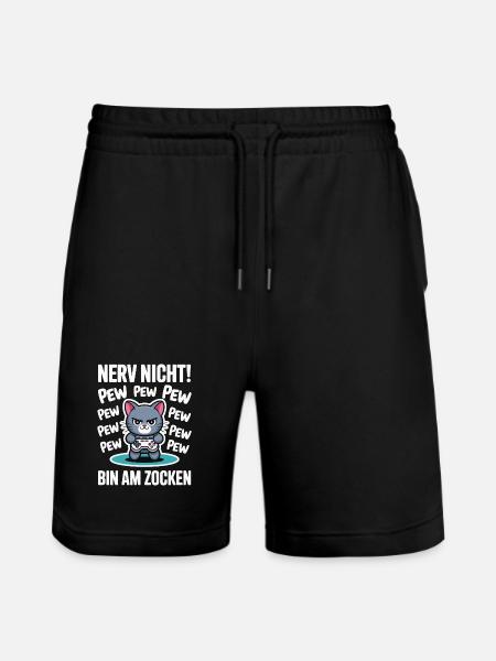 Courage Not I Gaming Cat Design - Short de jogging bio TRAINER Stanley/Stella unisexe - noir