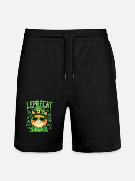 Leprecat St Patrick’s Irish Lucky Cat - Short de jogging bio TRAINER Stanley/Stella unisexe - noir