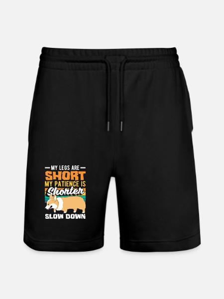 Attends-moi, j’ai de petites jambes - Short de jogging bio TRAINER Stanley/Stella unisexe - noir