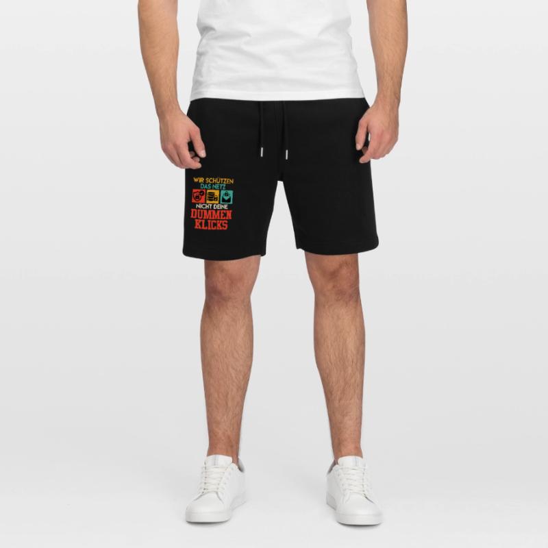 Coder WE DON'T USE THE NET YOUR STUPID CLICKS Stanley/Stella Trainer Unisex Organic Jogging Shorts