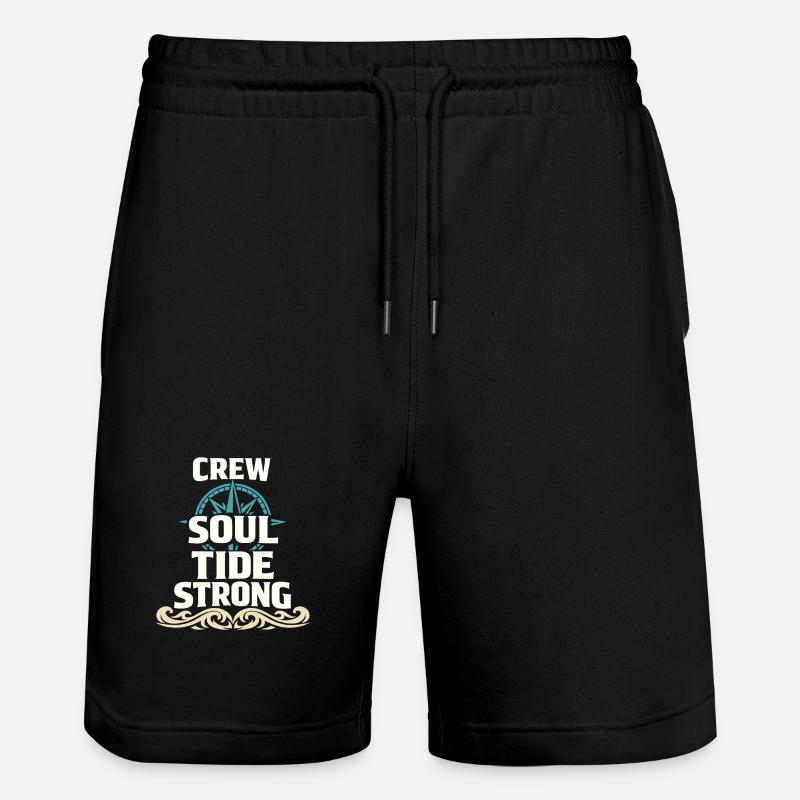 Seemannschaftsgeschenk Für Deckhand Ocean Work - Stanley/Stella Unisex Bio Joggingshorts Trainer - Schwarz