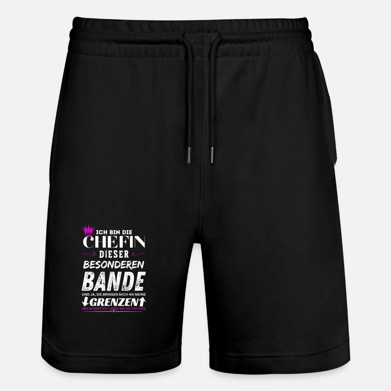 Chefin dieser Besonderen Bande Chefin Geschenke - Short de jogging bio TRAINER Stanley/Stella unisexe - noir