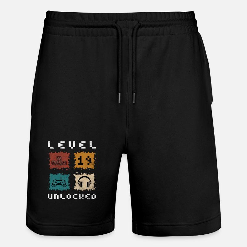 Niveau 19 débloqué - Short de jogging bio TRAINER Stanley/Stella unisexe - noir