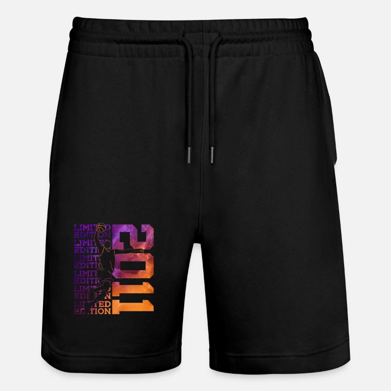 ÉDITION LIMITÉE 2011 BASKETBALL 15E ANNIVERSAIRE - Short de jogging bio TRAINER Stanley/Stella unisexe - noir