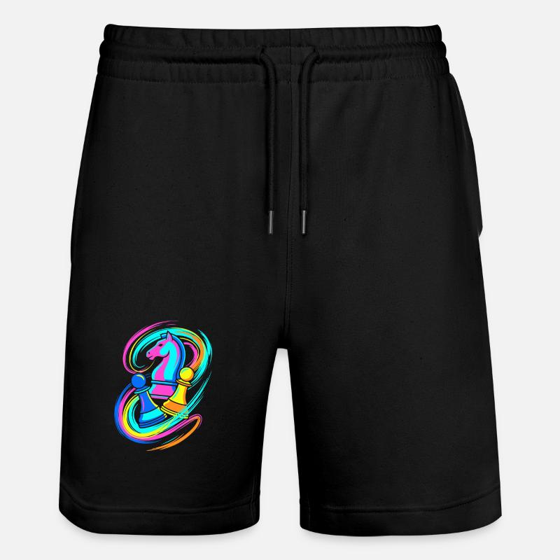 Scacchi - Pantaloncini da jogger ecologici unisex Trainer di Stanley/Stella - nero