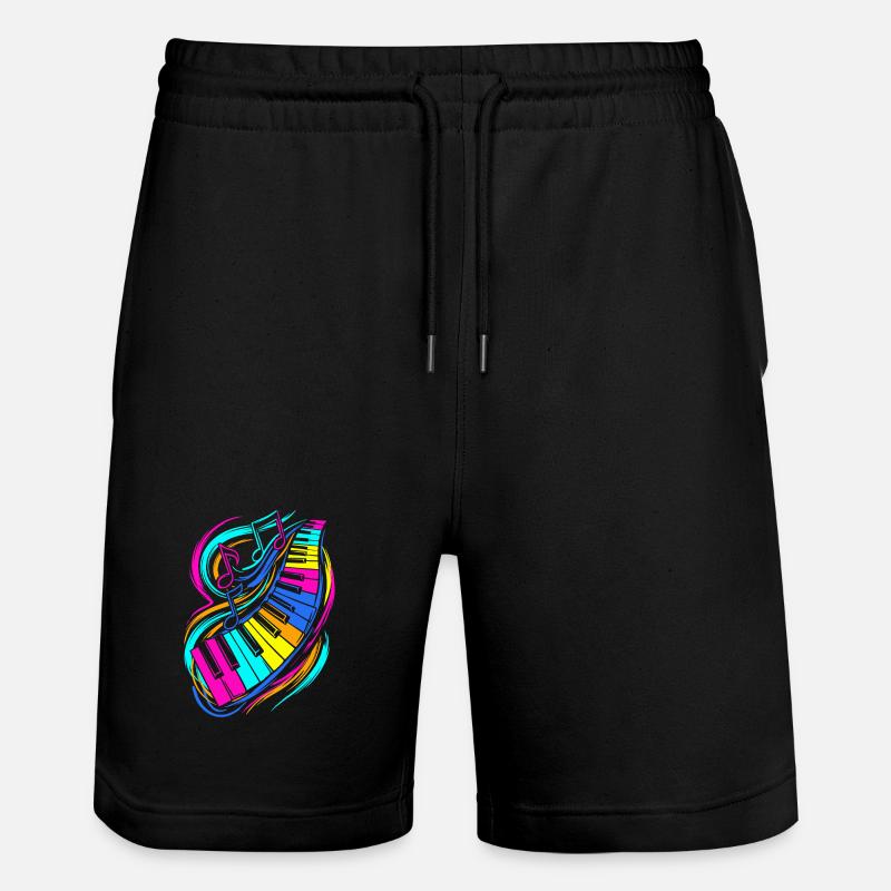 Clavier de piano - Short de jogging bio TRAINER Stanley/Stella unisexe - noir