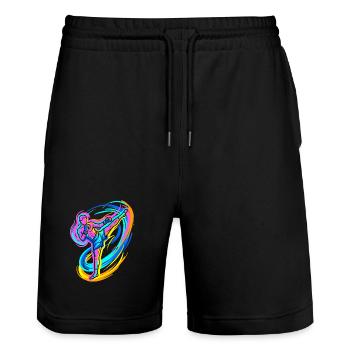 Kickboxer - Stanley/Stella Unisex Bio Joggingshorts Trainer  - Schwarz - Vorne - Nik (191cm) & Marisol (170cm)
