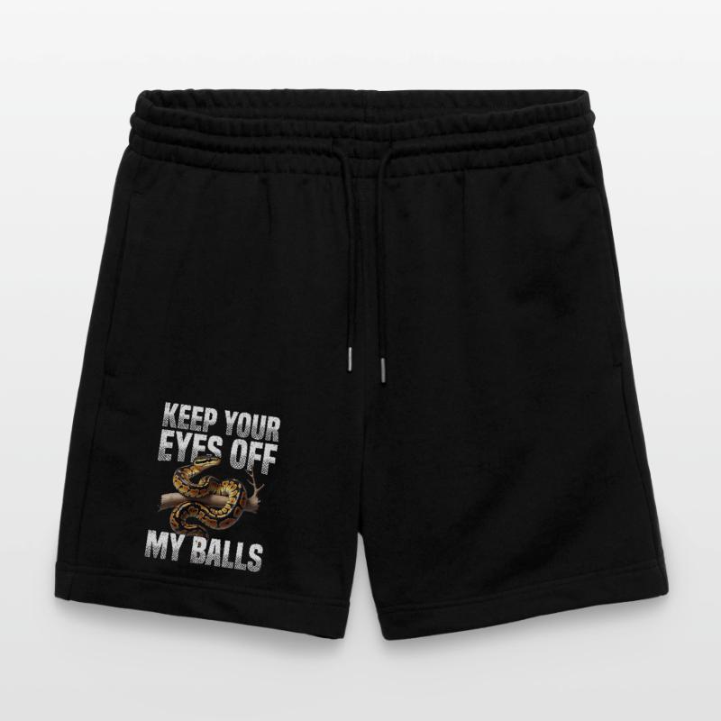Königspython Schlangen Liebhaber Terrarium Python Stanley/Stella Unisex Bio Joggingshorts Trainer 