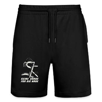 Pas de pitié pour le mollet - Road Bike Sport - Short de jogging bio TRAINER Stanley/Stella unisexe - noir - Devant - Nik (191cm) & Marisol (170cm)