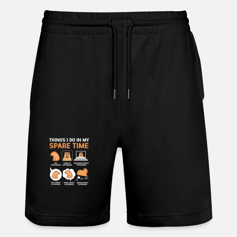 Capybara Capibara - Short de jogging bio TRAINER Stanley/Stella unisexe - noir