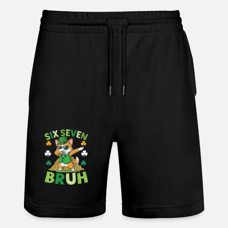 chat Saint-Patrick - Short de jogging bio TRAINER Stanley/Stella unisexe - noir
