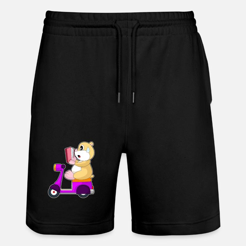 Hamster Motorroller - Stanley/Stella Unisex Bio Joggingshorts Trainer  - Schwarz