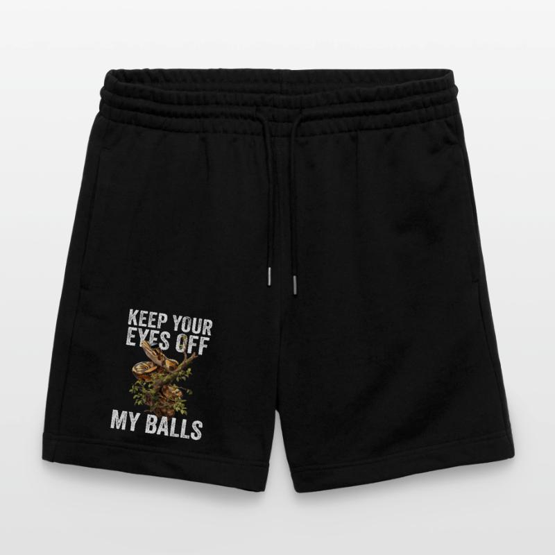 Königspython Schlangen Liebhaber Terrarium Python Stanley/Stella Unisex Bio Joggingshorts Trainer 