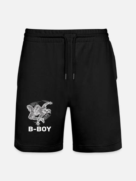 Breakdance B-Boy Street Dance Hip Hop - Stanley/Stella Trainer Unisex Organic Jogging Shorts - black