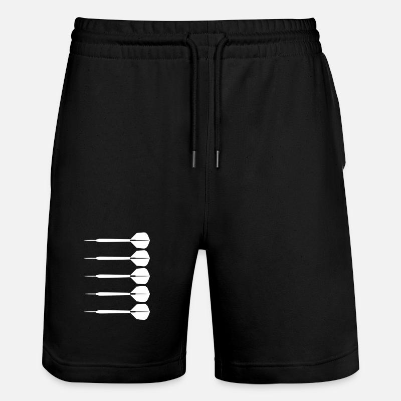 Dartpfeile - Stanley/Stella Unisex Bio Joggingshorts Trainer  - Schwarz