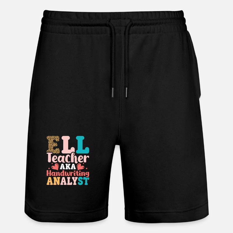 Professeur ELL Langue anglaise - Short de jogging bio TRAINER Stanley/Stella unisexe - noir
