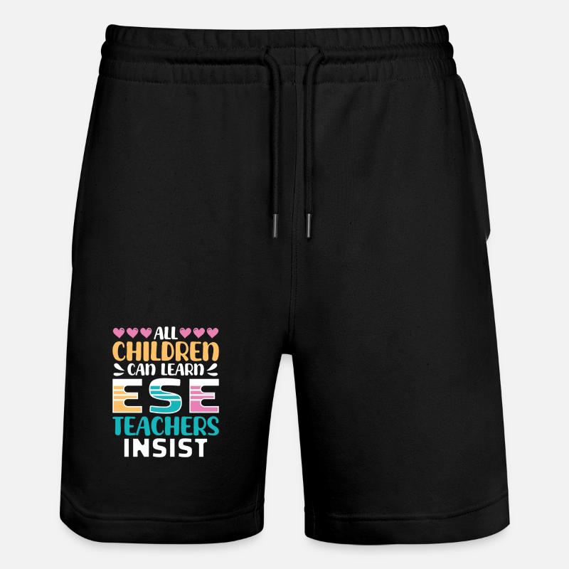 Cadeaux pour les enseignants ESE - Short de jogging bio TRAINER Stanley/Stella unisexe - noir