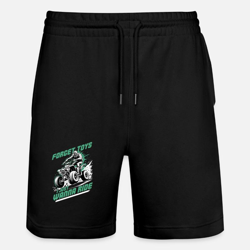 Quad ATV Garçons Hommes Quad Wheeler - Short de jogging bio TRAINER Stanley/Stella unisexe - noir