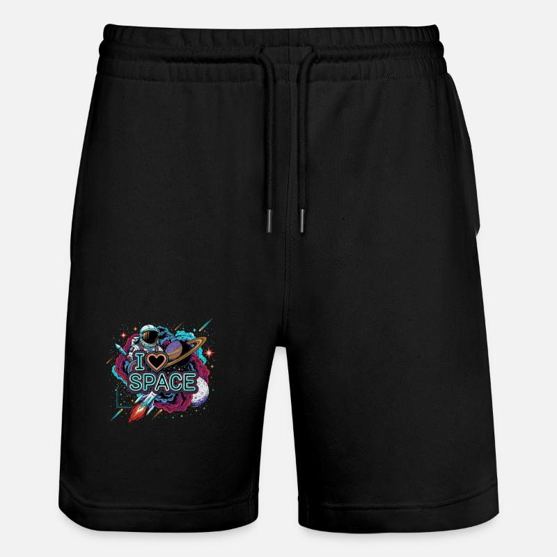 J’adore Space Astronaut - Short de jogging bio TRAINER Stanley/Stella unisexe - noir