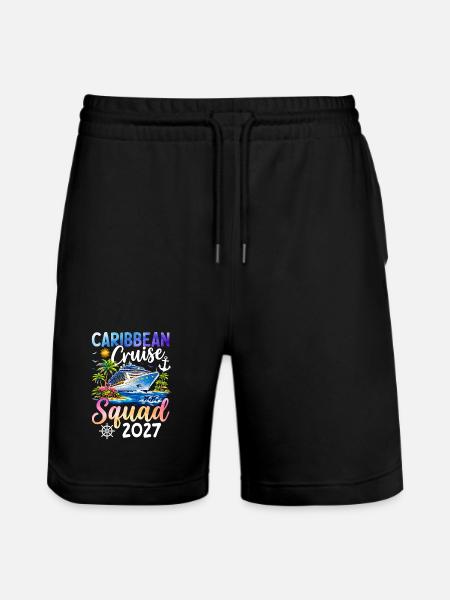 Caribbean Cruise Squad 2027 - Stanley/Stella Trainer Unisex Organic Jogging Shorts - black