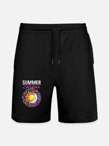 Litha Pagan Solstice d’été Midsommar - Short de jogging bio TRAINER Stanley/Stella unisexe - noir