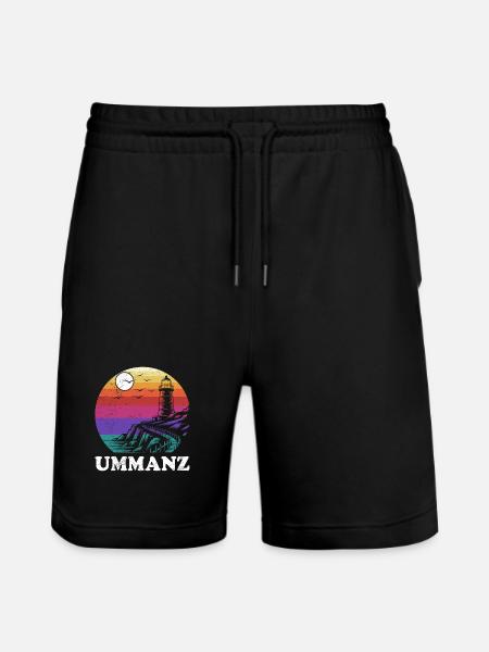 Ummanz Souvenier UMMANZ Lighthouse Funny - Stanley/Stella Trainer Unisex Organic Jogging Shorts - black