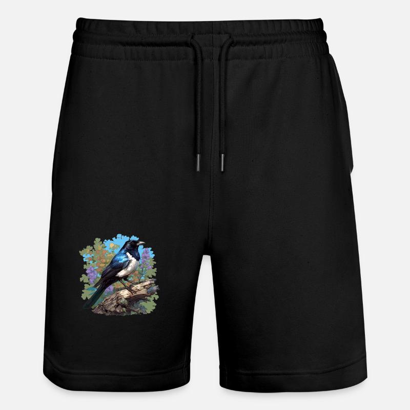Elstern Elster - Stanley/Stella Unisex Bio Joggingshorts Trainer - Schwarz