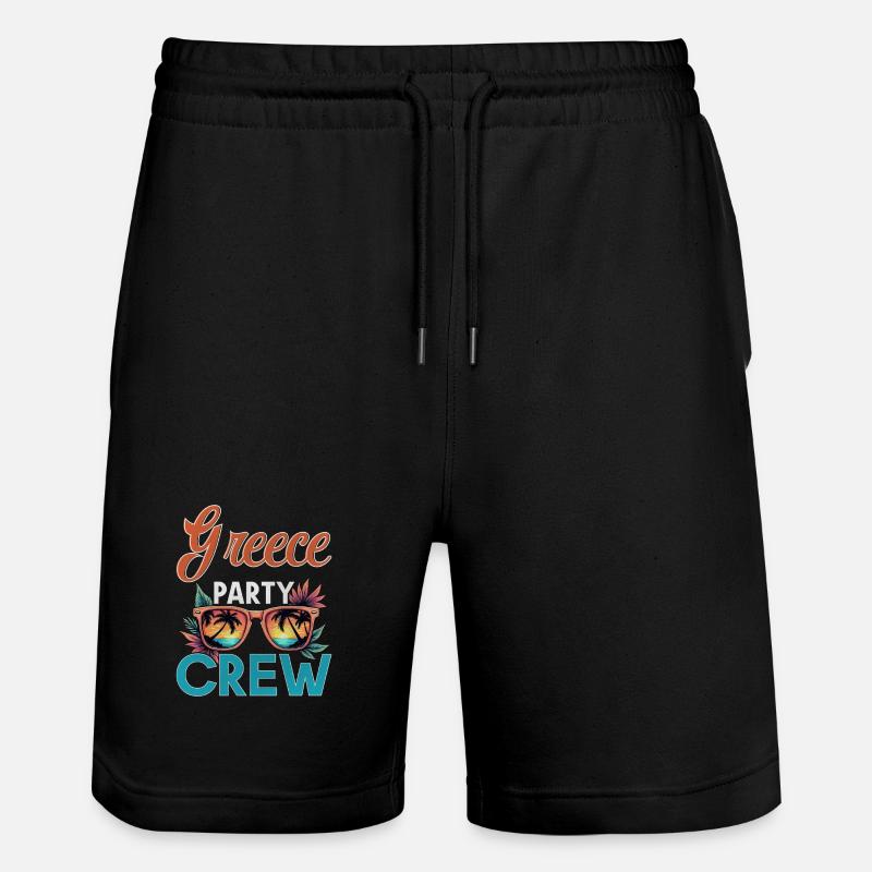 Équipage Grèce - Short de jogging bio TRAINER Stanley/Stella unisexe - noir