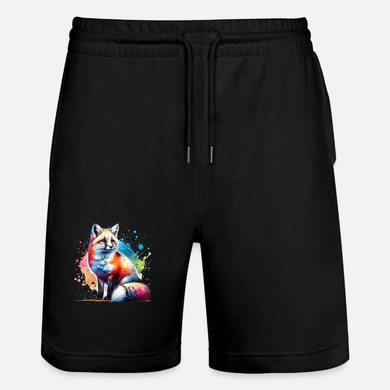Don Swiftfox - Short de jogging bio TRAINER Stanley/Stella unisexe - noir
