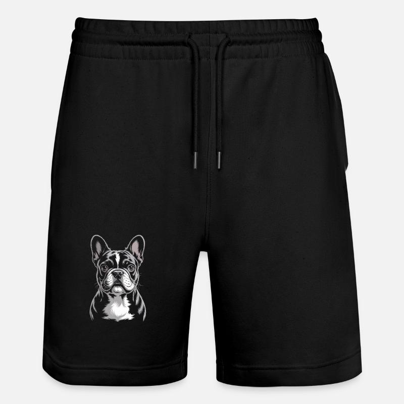 Bouledogue français Frenchie - Short de jogging bio TRAINER Stanley/Stella unisexe - noir