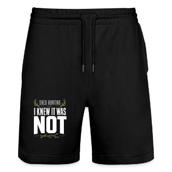Scale-hunting-scale-hunter-antler-hunting-whitetail - Stanley/Stella Trainer Unisex Organic Jogging Shorts - black - Front - Nik (191cm) & Marisol (170cm)