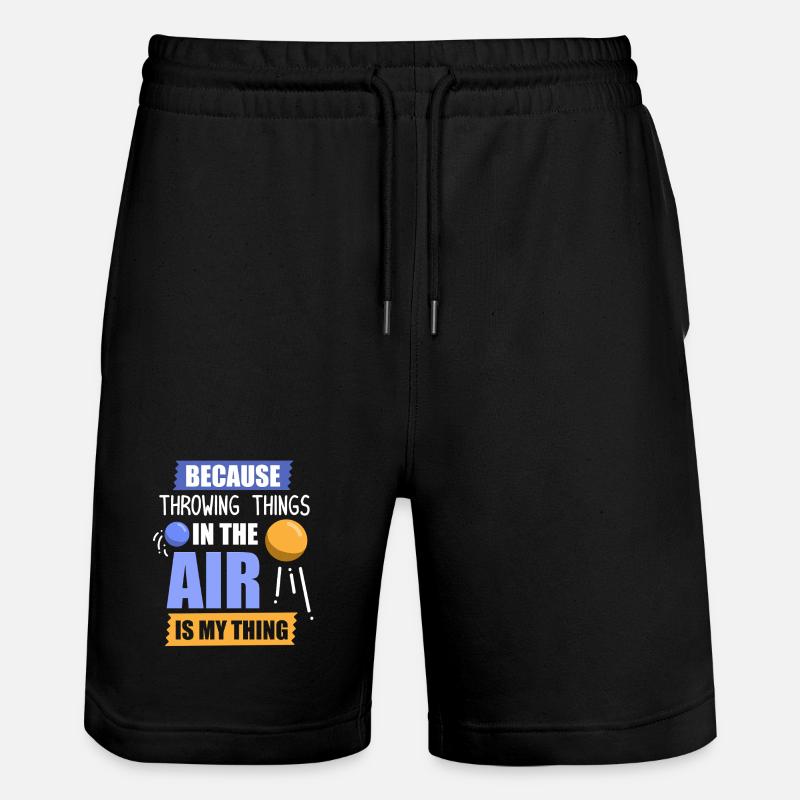 Diskuswurf Diskuswerfen Diskus diskuswerfer - Stanley/Stella Unisex Bio Joggingshorts Trainer - Schwarz