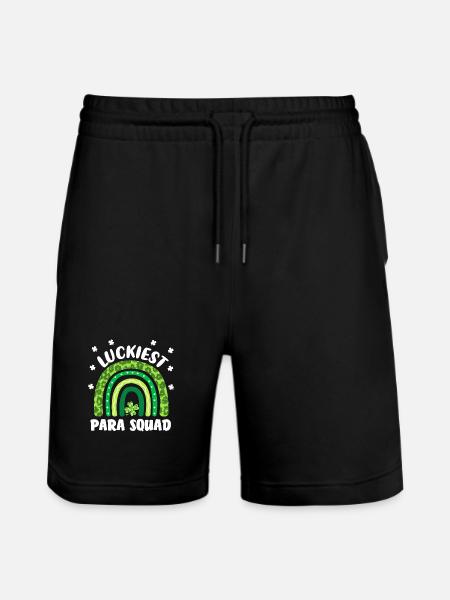 Luckiest Para Squad - Stanley/Stella Trainer Unisex Organic Jogging Shorts - black