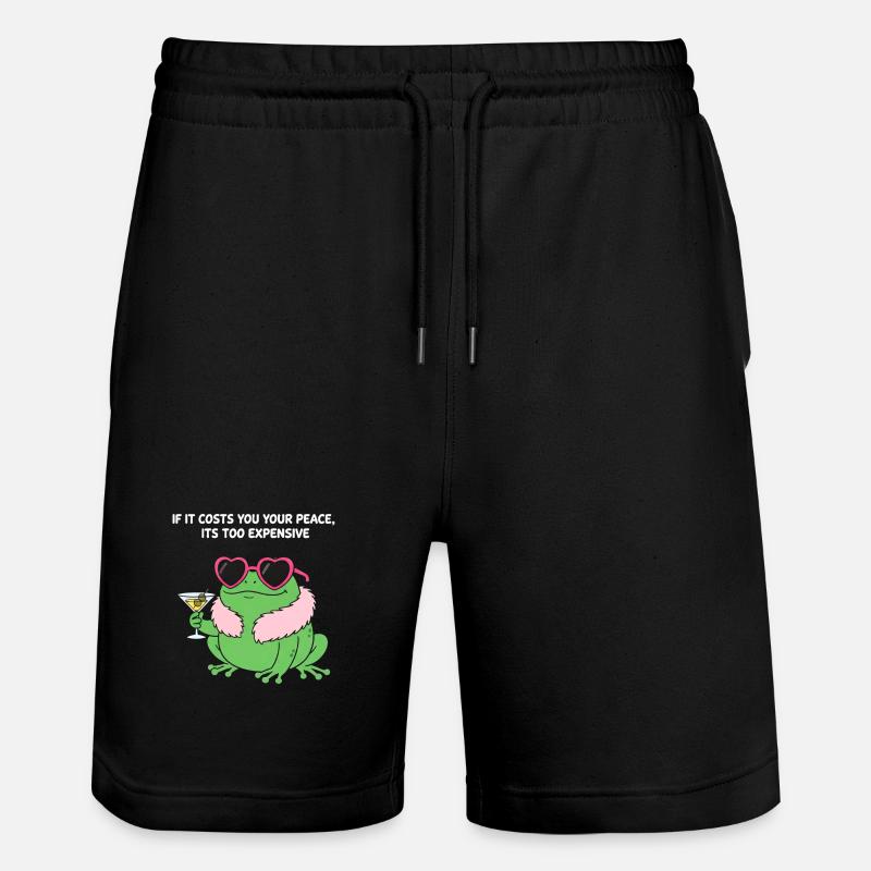 Martini Grenouille Paisible - Short de jogging bio TRAINER Stanley/Stella unisexe - noir
