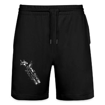 Chemise sous-marine Diver Shark - Short de jogging bio TRAINER Stanley/Stella unisexe - noir - Devant - Nik (191cm) & Marisol (170cm)