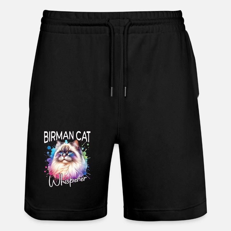 Le Murmureur de chats Birman - Short de jogging bio TRAINER Stanley/Stella unisexe - noir