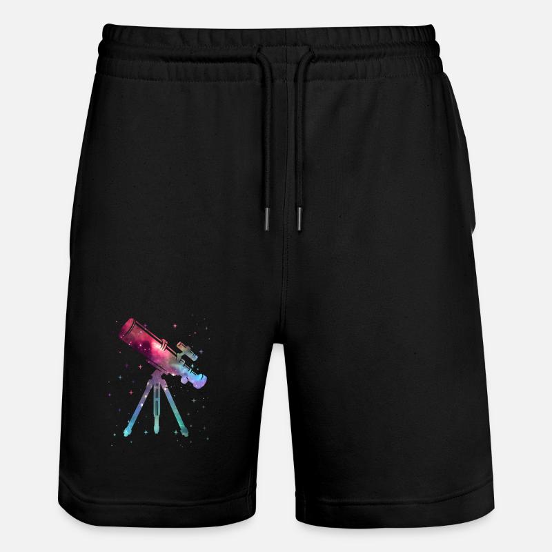 Astronomie du télescope Spatio-Kinden Astronomie - Short de jogging bio TRAINER Stanley/Stella unisexe - noir