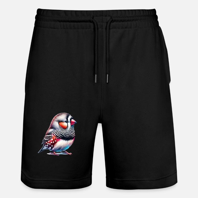 Motif du pinson zébré - Short de jogging bio TRAINER Stanley/Stella unisexe - noir