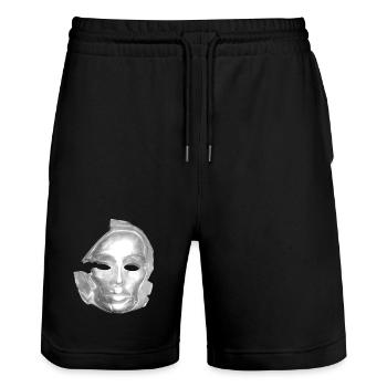 Gesicht face Maske alt Schönheit mystisch Illusion - Stanley/Stella Unisex Bio Joggingshorts Trainer  - Schwarz - Vorne - Nik (191cm) & Marisol (170cm)