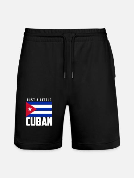 Gewoon een beetje Cubaanse Cubaanse vlag Cubaanse trots - Stanley/Stella uniseks bio-joggingshorts Mover  - zwart