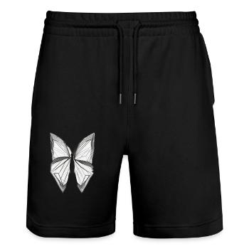 Papillon - Short de jogging bio TRAINER Stanley/Stella unisexe - noir - Devant - Nik (191cm) & Marisol (170cm)