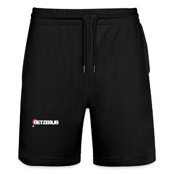 Betzebub Lautern Pfalz - Stanley/Stella Unisex Bio Joggingshorts Trainer  - Schwarz - Vorne - Nik (191cm) & Marisol (170cm)