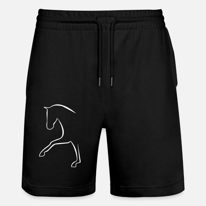 Cheval - Short de jogging bio TRAINER Stanley/Stella unisexe - noir