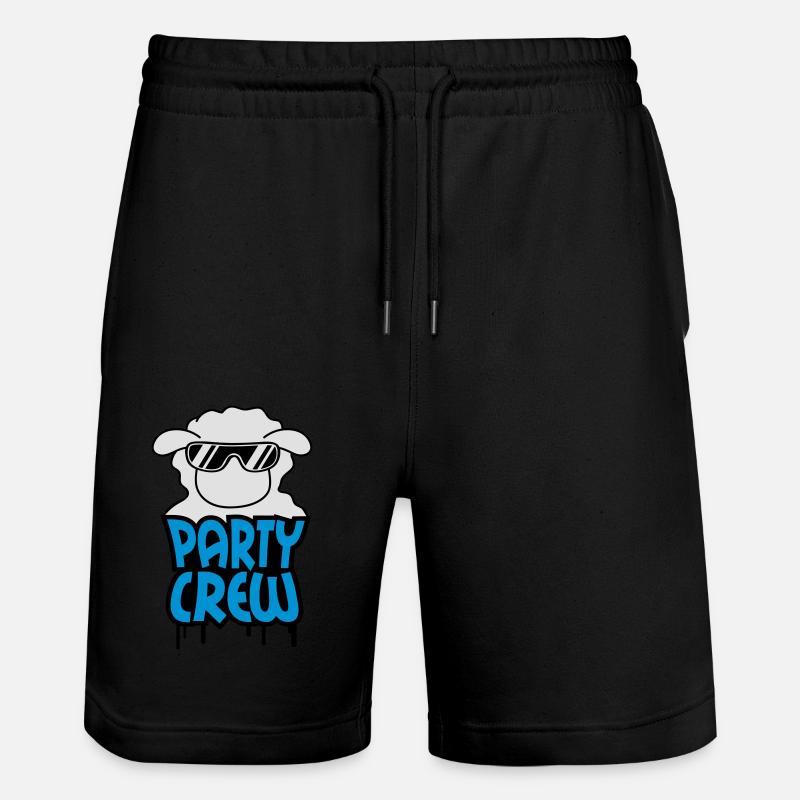 Party Crew Sheep - Short de jogging bio TRAINER Stanley/Stella unisexe - noir